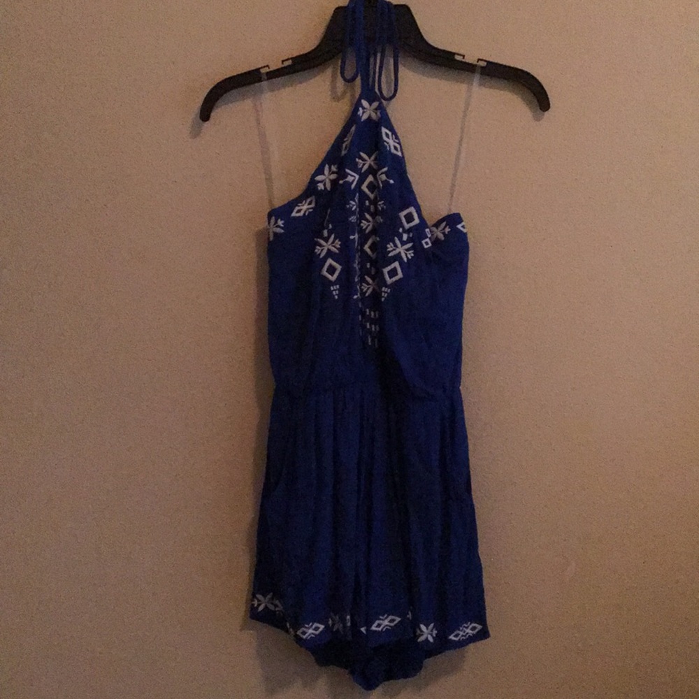 Tie Blue Romper